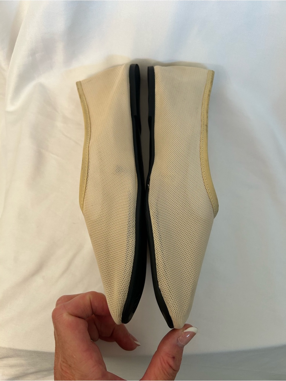 Zara Beige Slip-On Ballet Flats - Picture 4 of 13